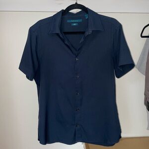 Navy Blue Short Sleeve Shirt